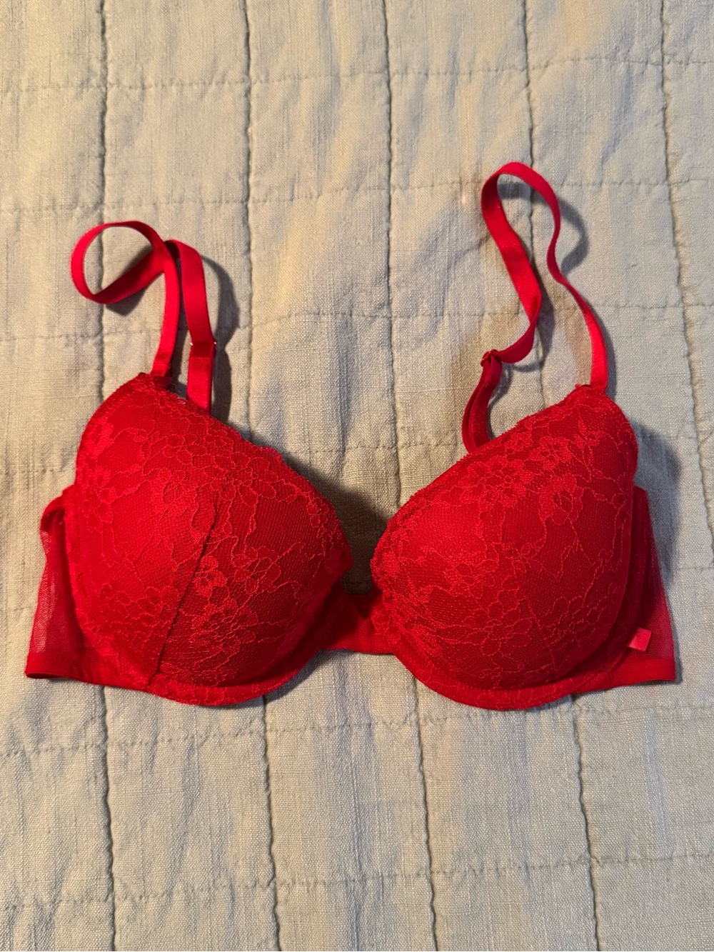 Red Victoriaโs Secret bra 34C
